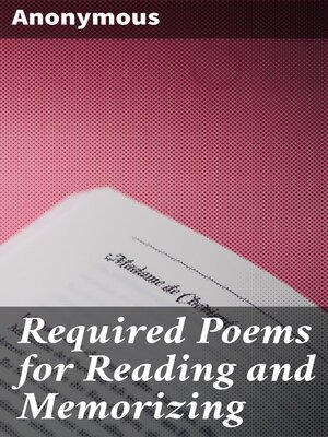 cover image of Required Poems for Reading and Memorizing